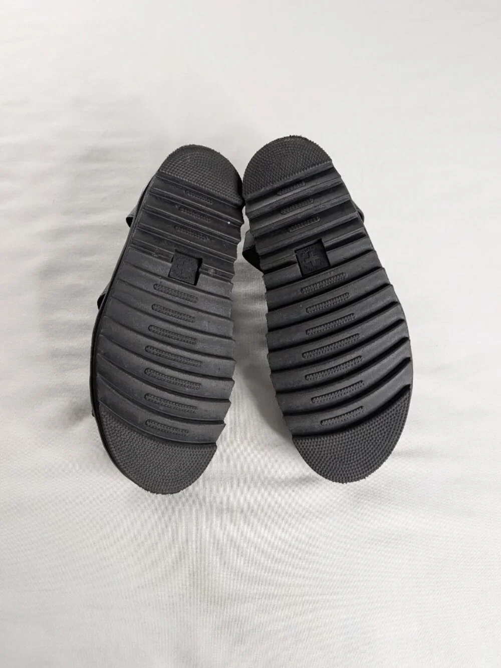 Dr. Martens Black Leather Platform Buckle Three Strap Chunky Sandals Blaire - Picture 8 of 8